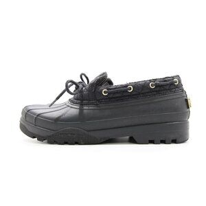 Sperry Top-Sider Duckling Black Rubber & Quilted Nylon Short Rain Boots - 10